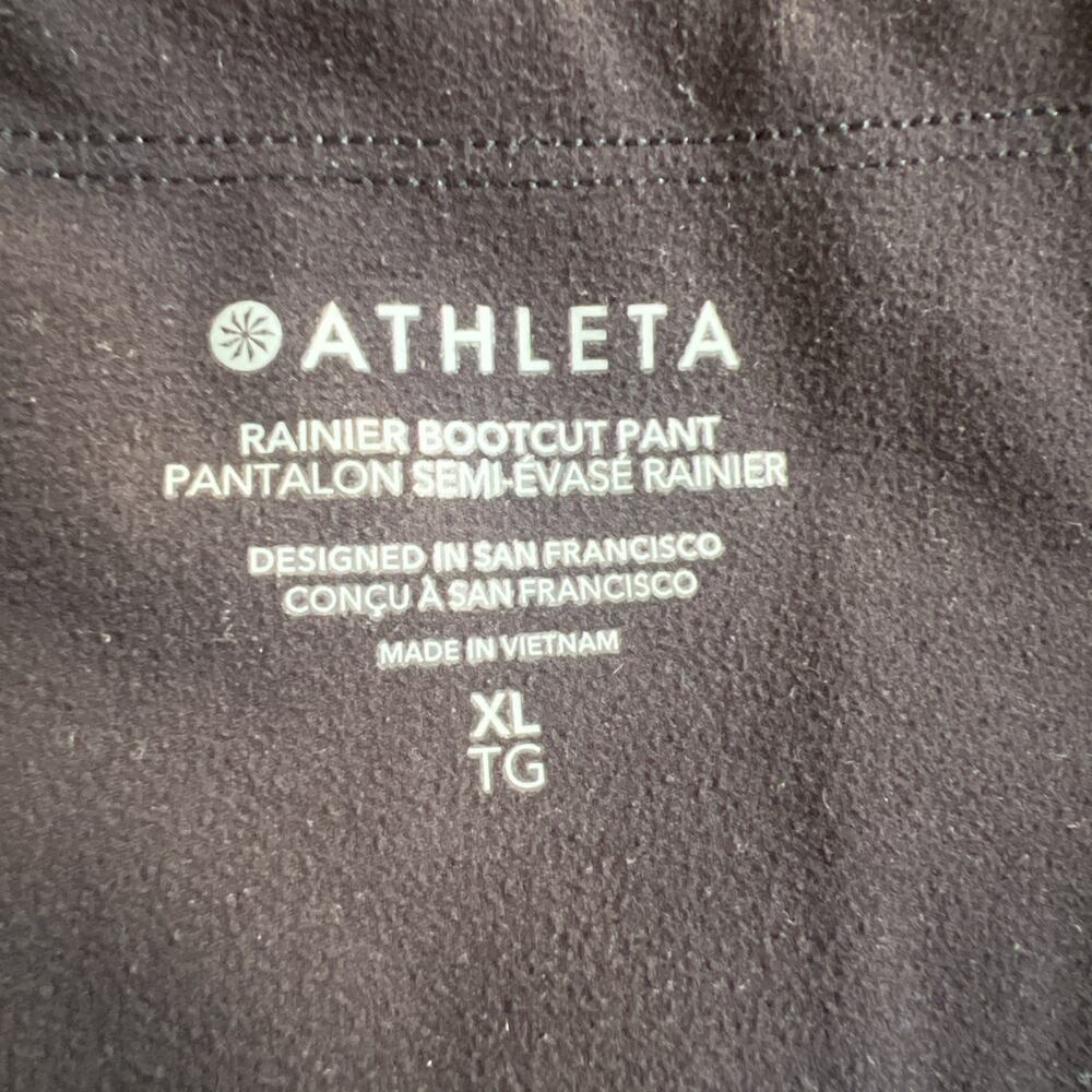 Athleta Rainier Bootcut Black Fleece Lined Stretch Hiking Outdoor Gorpcore XL - Picture 3 of 11